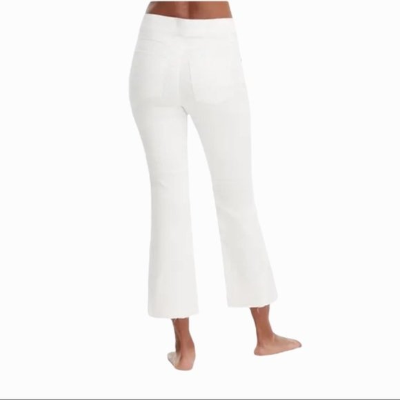 Spanx Distressed Cropped Flared Denim Jeans - Picture 4 of 6